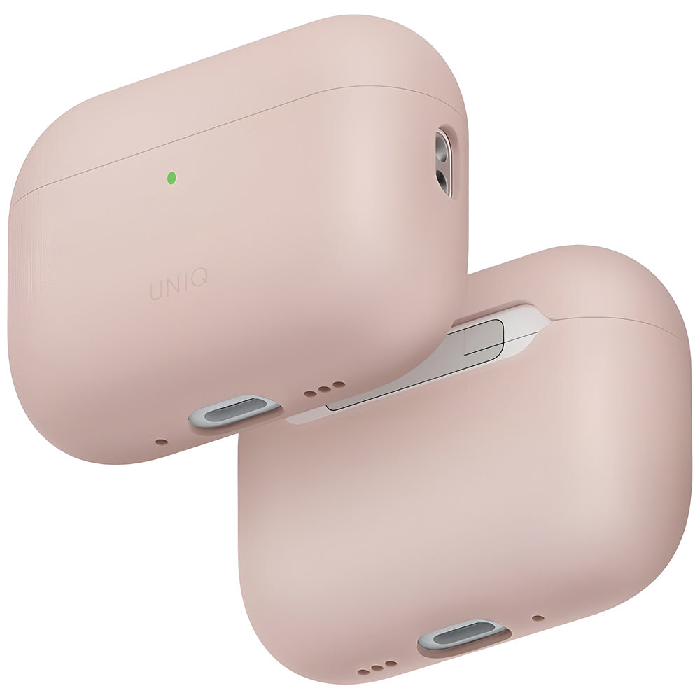 Husa Casti UNIQ Lino Hybrid (AirPods Pro 3), Silicon, Roz