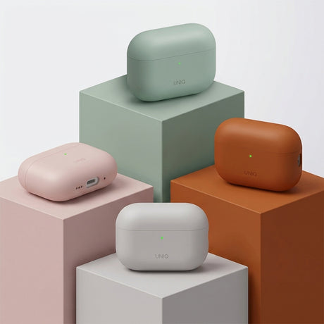 Husa Casti UNIQ Lino Hybrid (AirPods Pro 3), Silicon, Roz