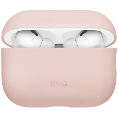 Husa Casti UNIQ Lino Hybrid (AirPods Pro 3), Silicon, Roz