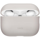 Husa Casti UNIQ Lino Hybrid (AirPods Pro 3), Silicon, Bej