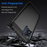 Husa de protectie Techsuit Carbon Silicone compatibil cu Motorola Moto E13, Negru
