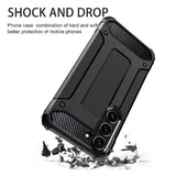 Husa de protectie Techsuit Hybrid Armor compatibil cu Samsung Galaxy S23, Negru