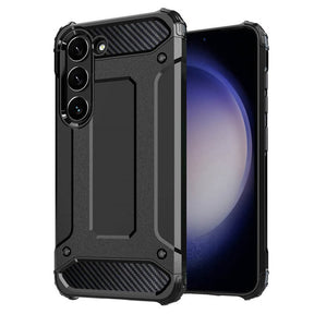 Husa de protectie Techsuit Hybrid Armor compatibil cu Samsung Galaxy S23, Negru