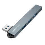 Hub Borofone FH1, USB 3x USB 2.0 + USB 3.0, Gri