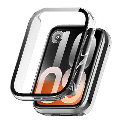 Husa + Folie smartwatch Techsuit compatibil cu Xiaomi Smart Band 10 Pro, Transparent