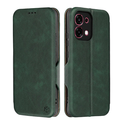 Husa de protectie Techsuit Safe Wallet Plus compatibil cu Oppo A6 Pro 4G / Oppo A6 Pro 5G, Verde