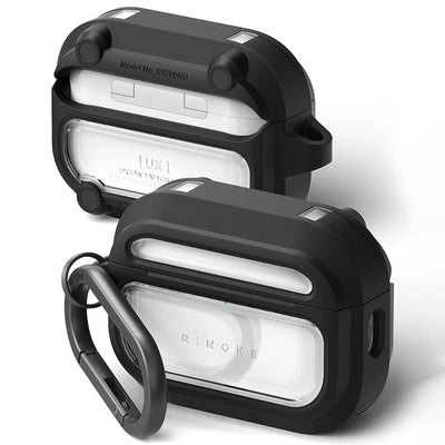 Husa Casti Ringke UX Magnetic AirPods Pro 3, Policarbonat, Transparent