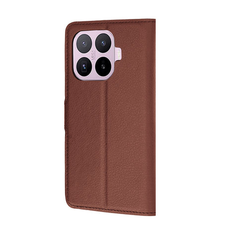 Husa de protectie Techsuit Leather Folio compatibil cu Xiaomi 17T, Maro