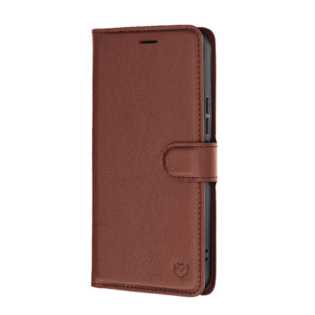 Husa de protectie Techsuit Leather Folio compatibil cu Xiaomi 17T, Maro