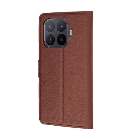 Husa de protectie Techsuit Leather Folio compatibil cu Xiaomi 17T Pro, Maro