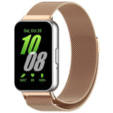 Curea smartwatch Techsuit compatibil cu Samsung Galaxy Fit3, Roz Auriu