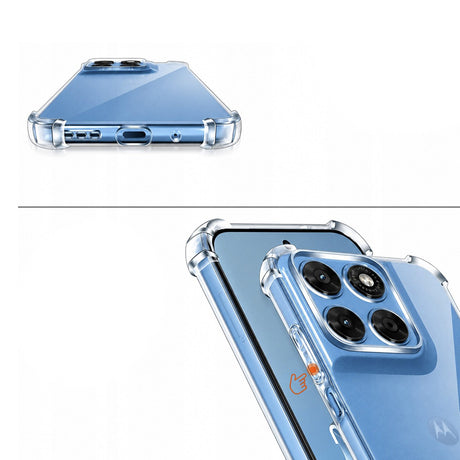 Husa de protectie Techsuit Shockproof Clear Silicone compatibil cu Motorola Moto G87 / G77 / G67, Transparent