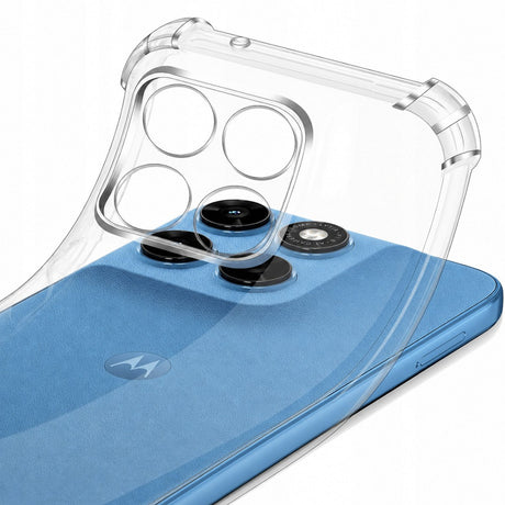 Husa de protectie Techsuit Shockproof Clear Silicone compatibil cu Motorola Moto G87 / G77 / G67, Transparent