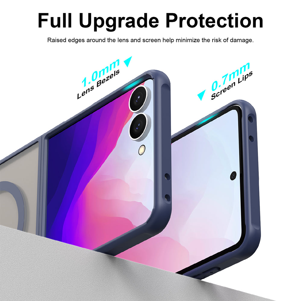 Husa de protectie Techsuit HaloFrost II MagSafe compatibil cu Samsung Galaxy Z Flip8, Albastru