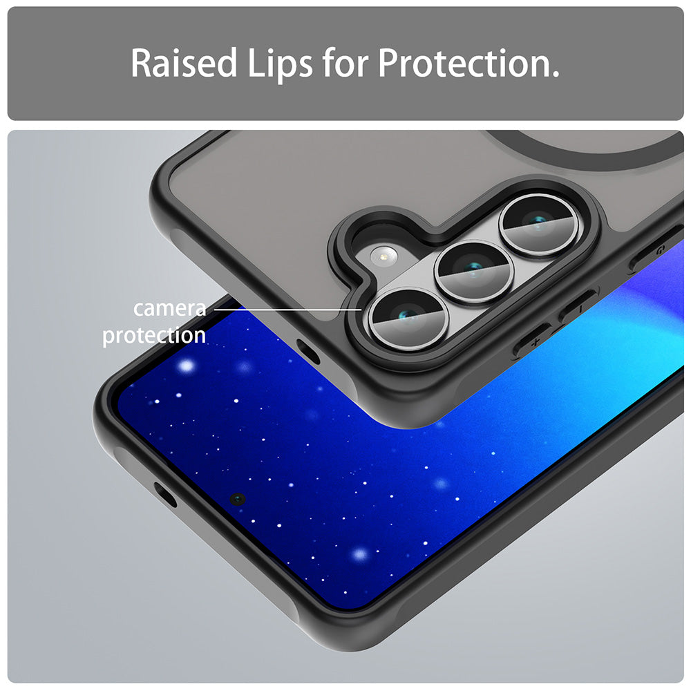 Husa de protectie Techsuit HaloFrost II MagSafe compatibil cu Samsung Galaxy S26 FE, Negru