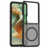 Husa de protectie Techsuit PureFrost MagSafe compatibil cu Motorola Razr 60 / Razr 70, Negru