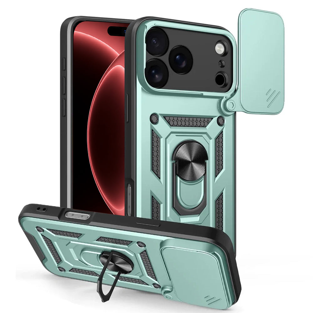 Husa de protectie Techsuit CamShield Series compatibil cu iPhone 17 Pro / iPhone 18 Pro, Verde