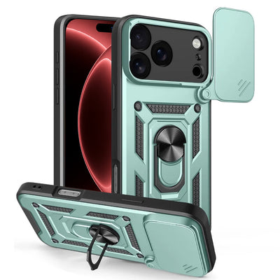 Husa de protectie Techsuit CamShield Series compatibil cu iPhone 17 Pro / iPhone 18 Pro, Verde