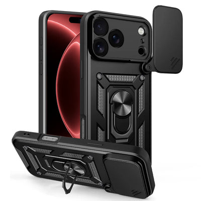 Husa de protectie Techsuit CamShield Series compatibil cu iPhone 17 Pro / iPhone 18 Pro, Negru