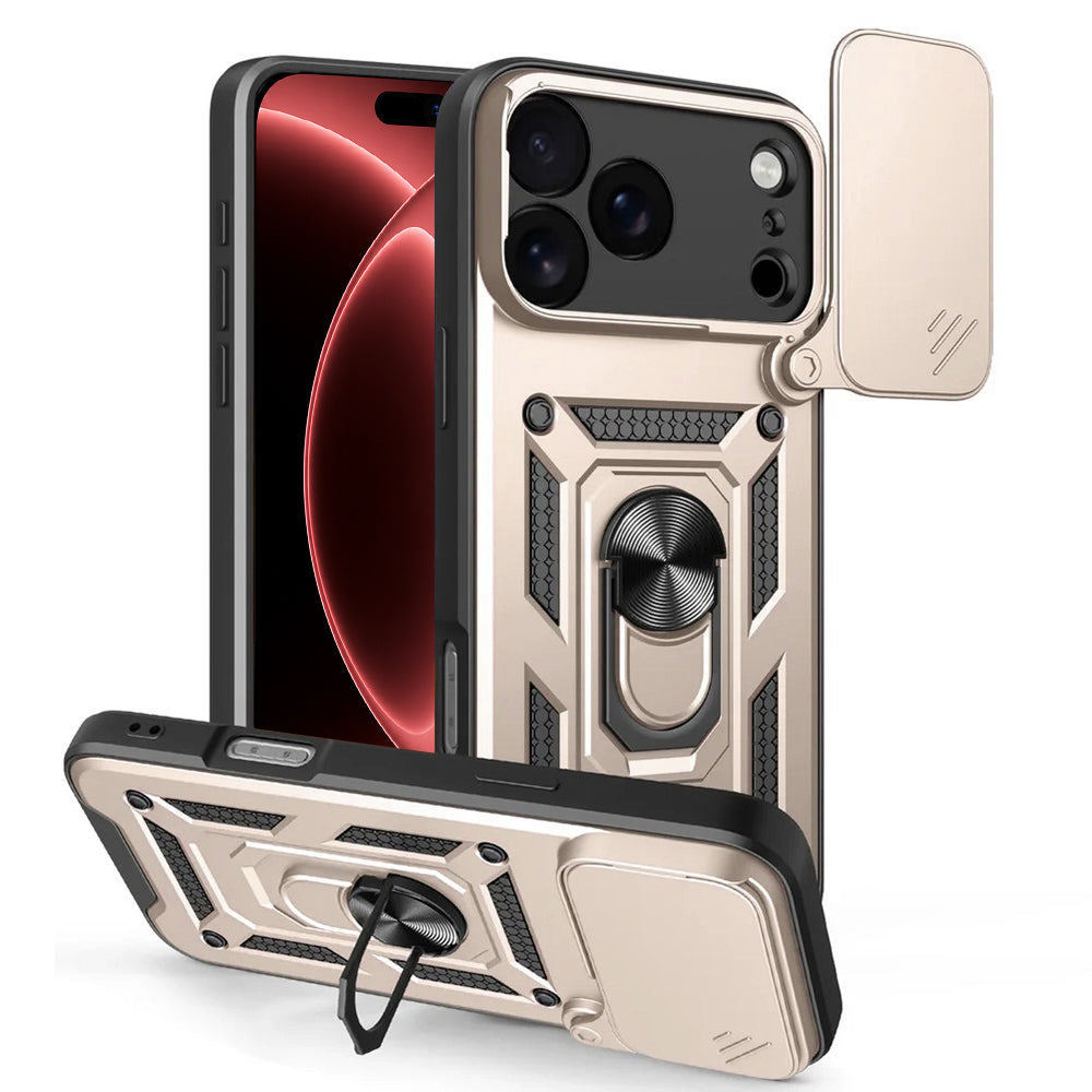 Husa de protectie Techsuit CamShield Series compatibil cu iPhone 17 Pro Max / iPhone 18 Pro Max, Auriu