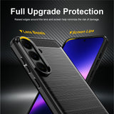 Husa de protectie Techsuit Carbon Silicone compatibil cu Samsung Galaxy S25 FE / S26 FE, Negru