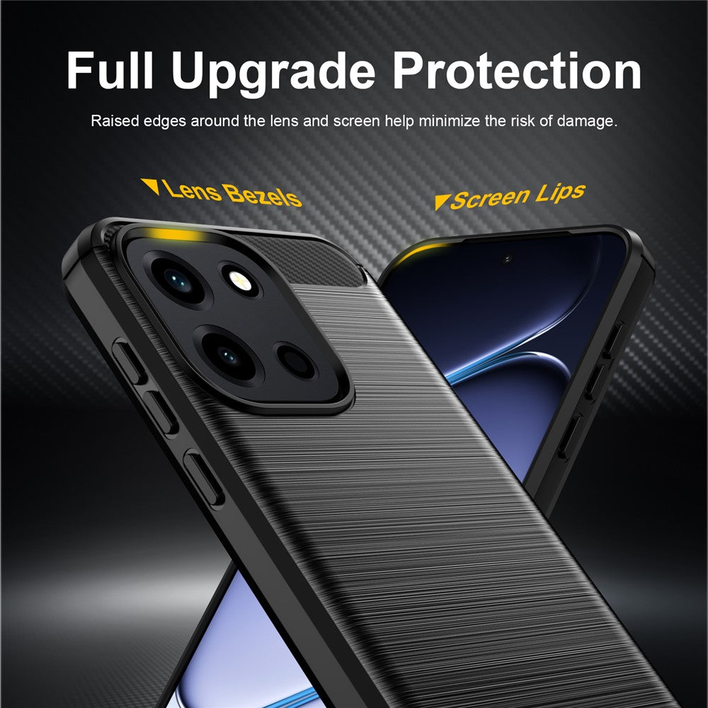 Husa de protectie Techsuit Carbon Silicone compatibil cu OnePlus Nord 6, Albastru