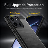 Husa de protectie Techsuit Carbon Silicone compatibil cu OnePlus Nord 6, Albastru