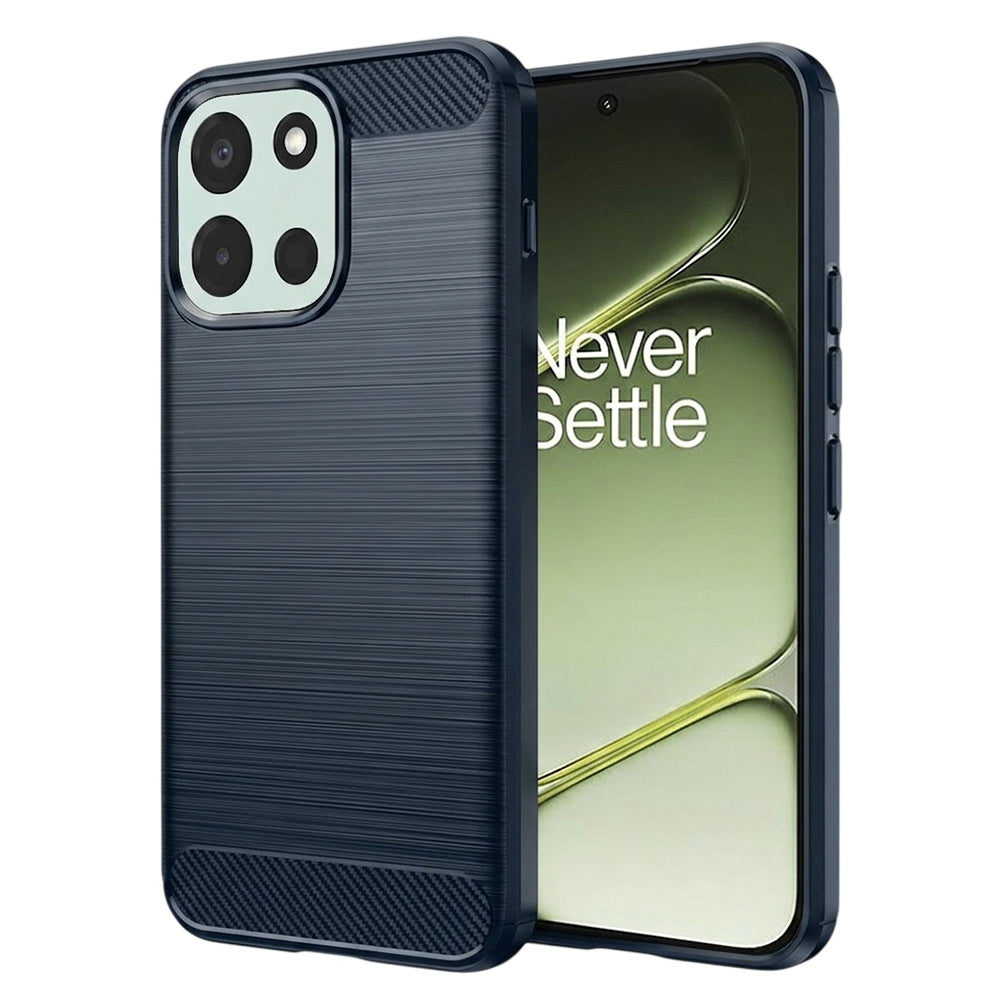 Husa de protectie Techsuit Carbon Silicone compatibil cu OnePlus Nord 6, Albastru