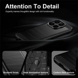 Husa de protectie Techsuit Carbon Silicone compatibil cu Xiaomi 17T, Albastru