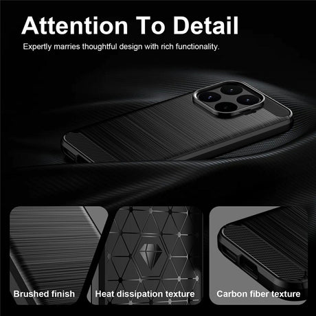 Husa de protectie Techsuit Carbon Silicone compatibil cu Xiaomi 17T, Albastru