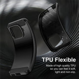 Husa de protectie Techsuit Carbon Silicone compatibil cu Xiaomi 17T, Albastru