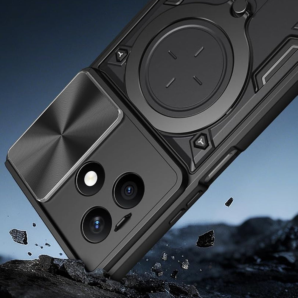 Husa de protectie Techsuit CamGuard Pro compatibil cu Honor X8d, Albastru