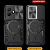 Husa de protectie Techsuit CamGuard Pro compatibil cu Honor X8d, Albastru