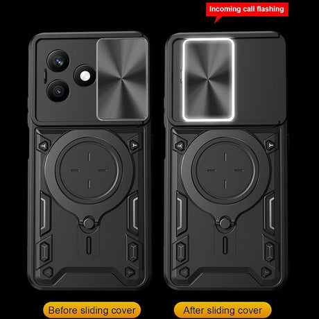 Husa de protectie Techsuit CamGuard Pro compatibil cu Honor X8d, Albastru