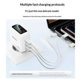 Incarcator Yesido (YC114), USB / 2x Type-C, 140W, TFT Display, Alb