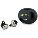 Casti Wireless Guess Metalic Finish Electropated Parts Classic (GUTWSOL3MEGK), BT5.4, 300mAh, Negru
