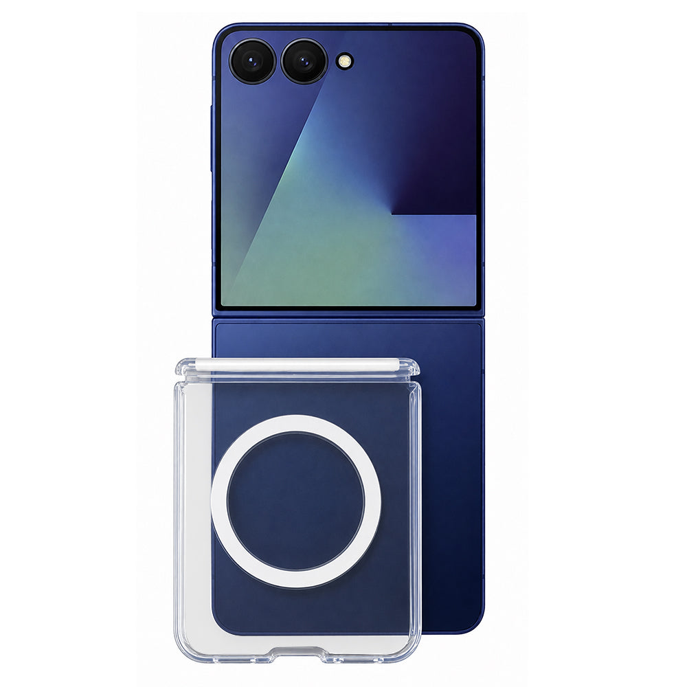 Husa de protectie Blueo Crystal Pro compatibil cu Samsung Galaxy Z Flip8, Transparent