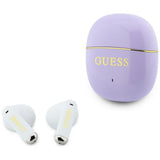 Casti Half-in-ear, BT, TWS - Guess Glossy Gold Line Classic (GUTWSG3HGECU) - Purple