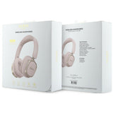 Casti Wireless Guess Rectangle Metal Script (GUBHV28HGCSMP), Over-ear, Bluetooth, Roz
