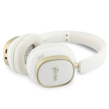 Casti Wireless Guess Rectangle Metal Script (GUBHV28HGCSME), Bluetooth, ENC, Alb