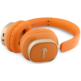 Casti Wireless Guess Rectangle Metal Script (GUBHV28HGCSMO), Bluetooth, ENC, Portocaliu