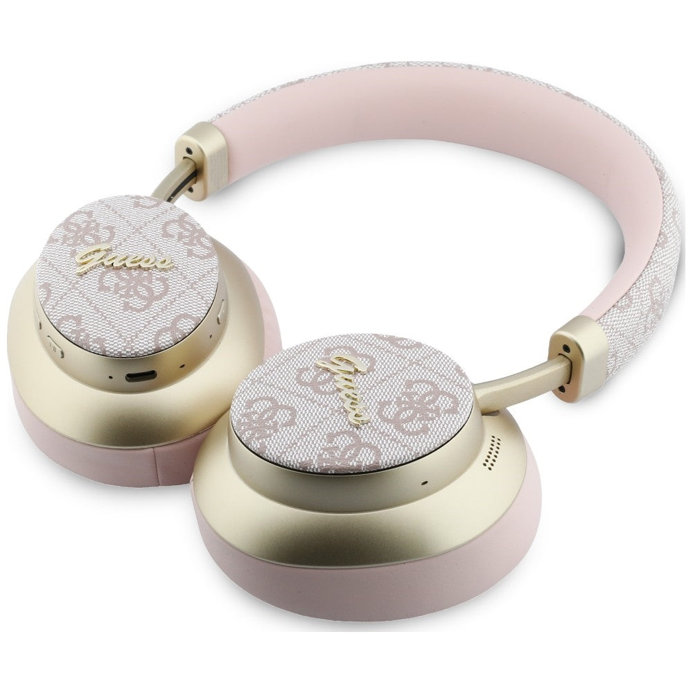 Casti Over-ear, BT, ENC - Guess 4G Gold Script Metal (GUBHP83P4CSCMP) - Pink