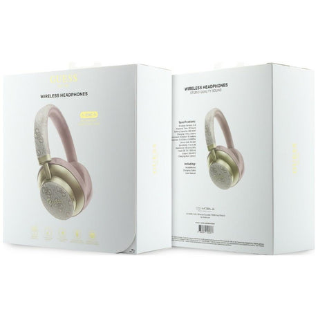 Casti Over-ear, BT, ENC - Guess 4G Gold Script Metal (GUBHP83P4CSCMP) - Pink