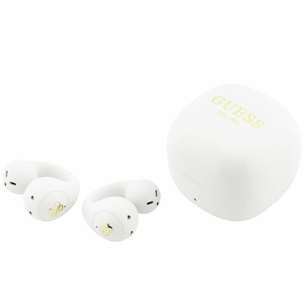 Casti Wireless Guess Mini Classic (GUTWSW85LEEH), Open-ear, Bluetooth, Alb