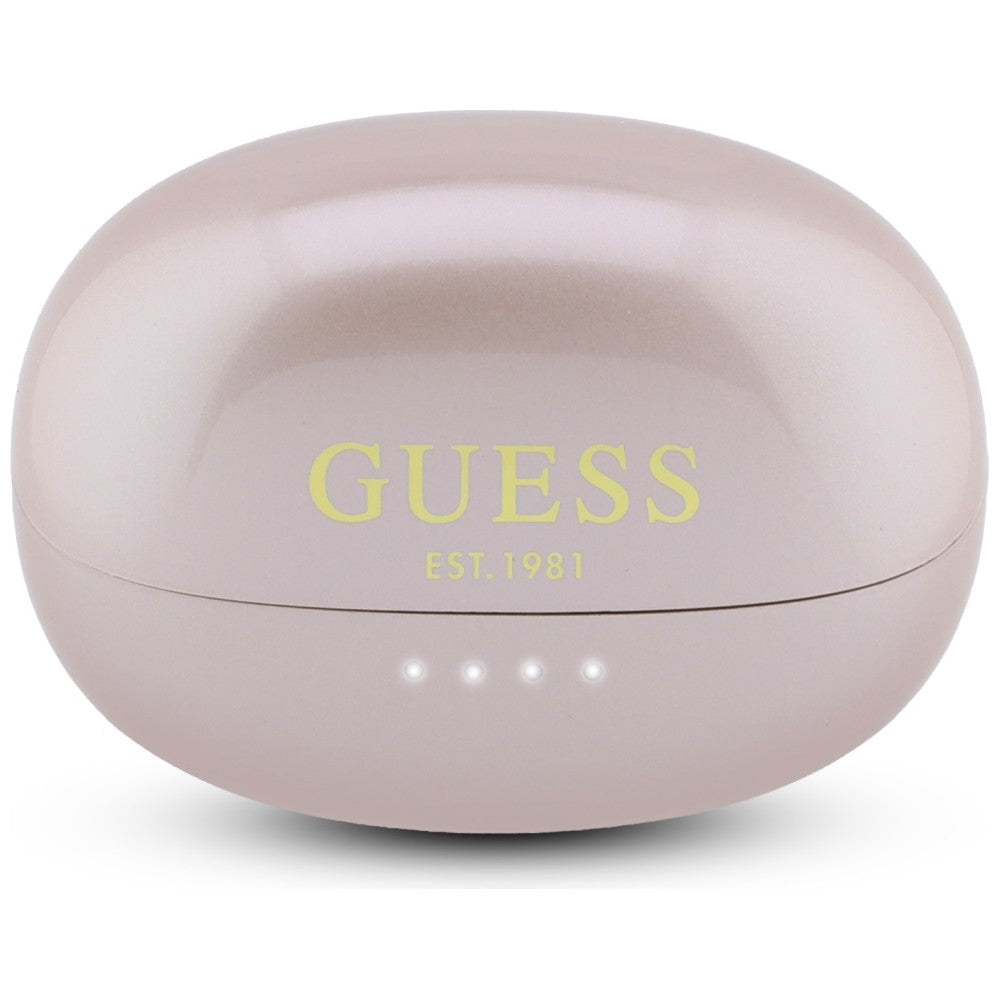 Casti Guess Metalic Finish Electropated Parts Classic (GUTWSOL3MEGP), BT5.4, 300mAh, Roz