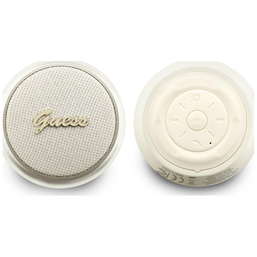 Boxa Bluetooth Guess Script Metal Logo (GUWSL3PALPLD), 5W, Auriu