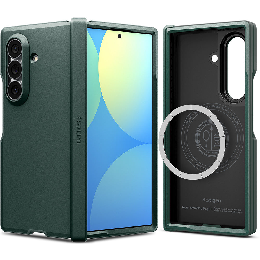 Husa de protectie Spigen Tough Armor Pro compatibil cu Samsung Galaxy Z Fold8 Ultra, Verde