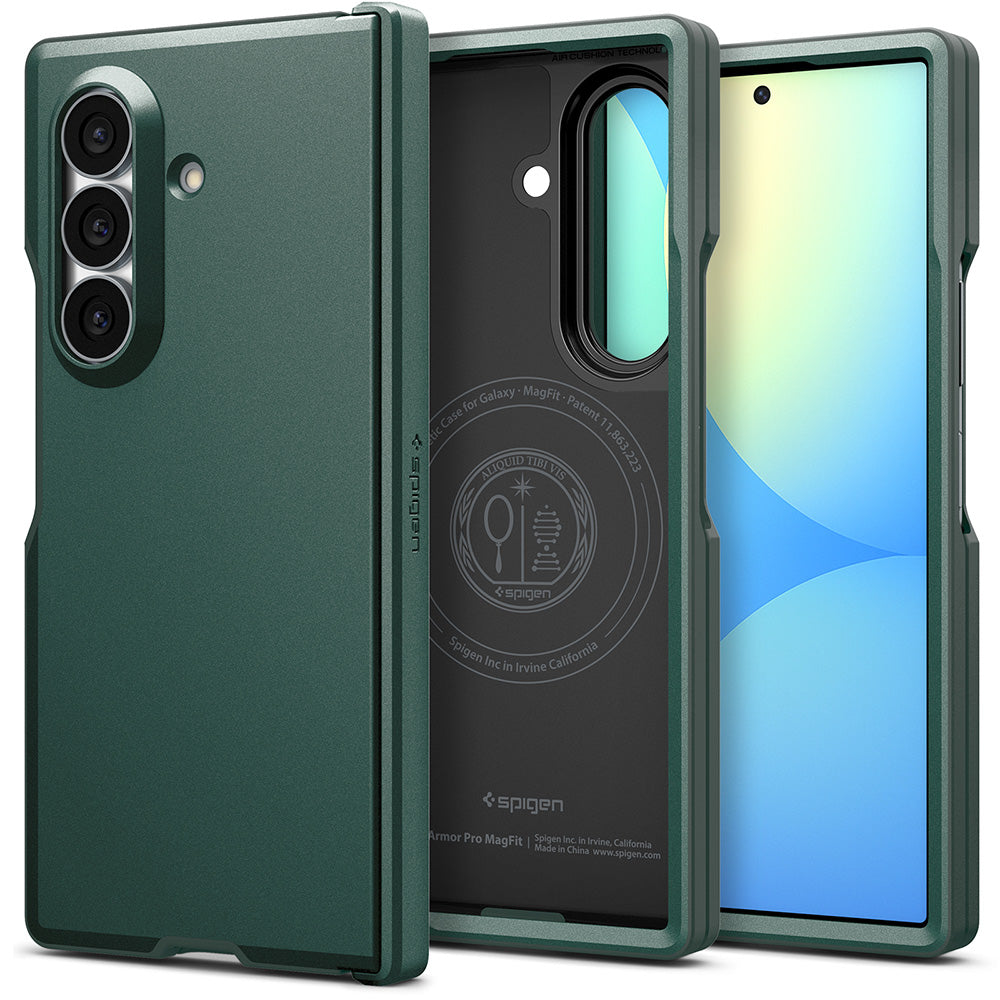 Husa de protectie Spigen Tough Armor Pro compatibil cu Samsung Galaxy Z Fold8 Ultra, Verde