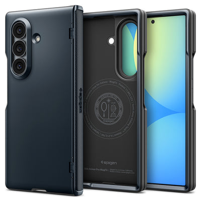 Husa de protectie Spigen Slim Armor Pro compatibil cu Samsung Galaxy Z Fold8 Ultra, Albastru