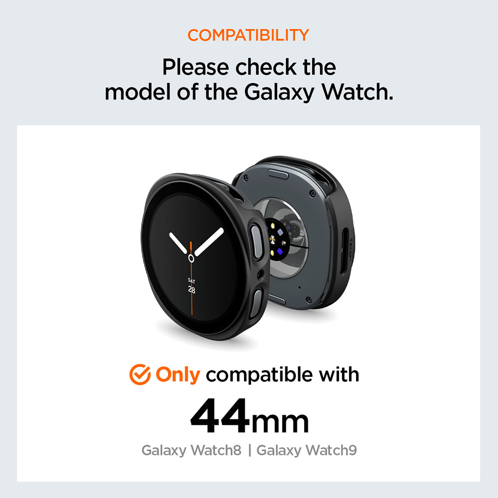 Husa smartwatch Samsung Galaxy Watch8 44mm / Watch9 44mm, Negru